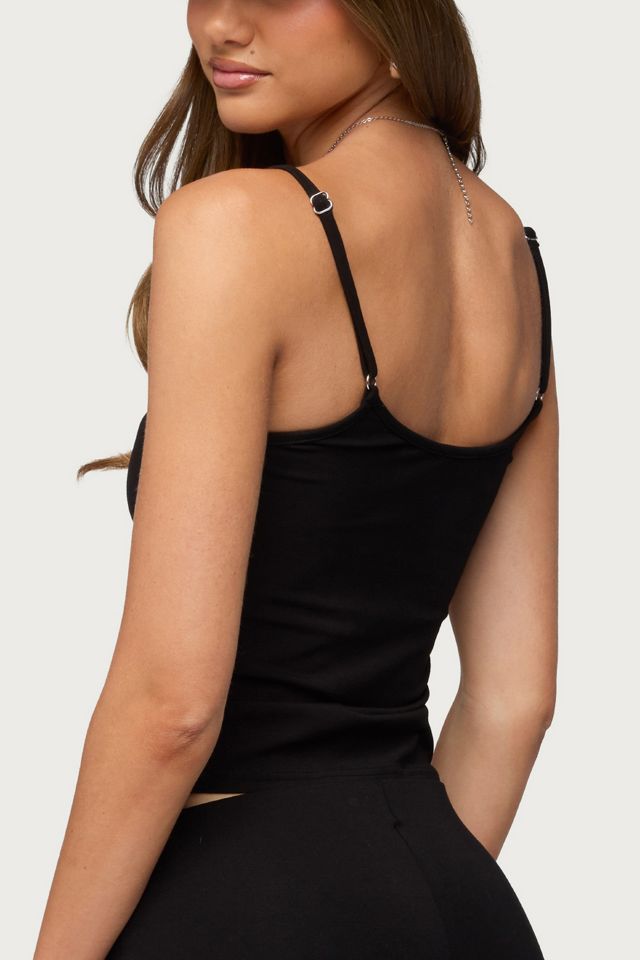 Edikted Brazil Rhinestone Tank Top #4