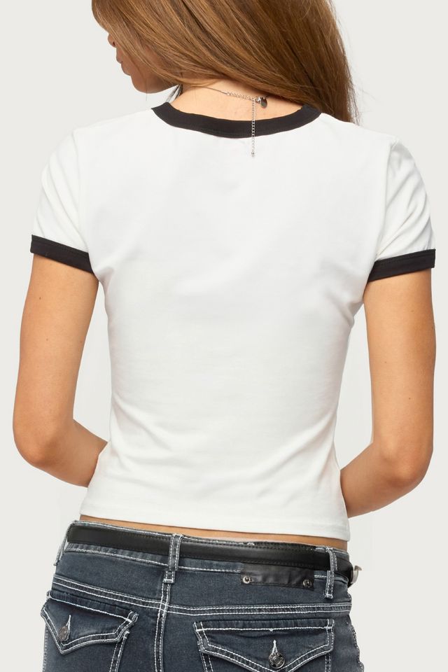 Edikted Germany Contrast T Shirt #4