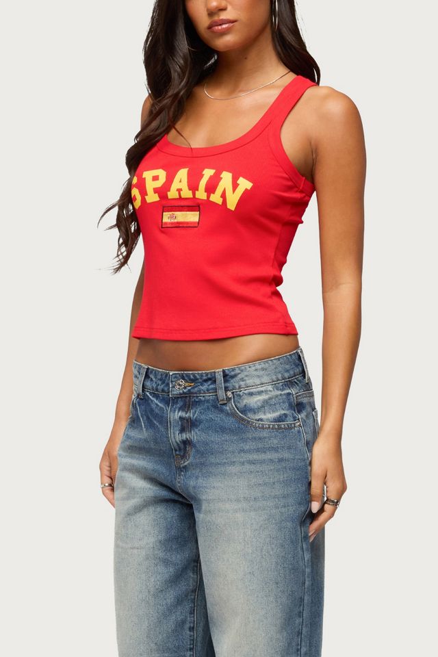 Edikted Spain Ribbed Tank Top #3