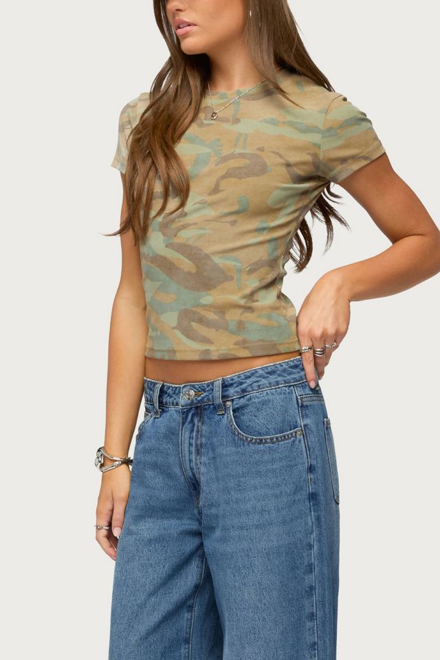 Edikted Chasidy Camo T Shirt #3