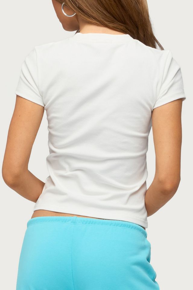 Edikted Super Model Sequin T Shirt #4