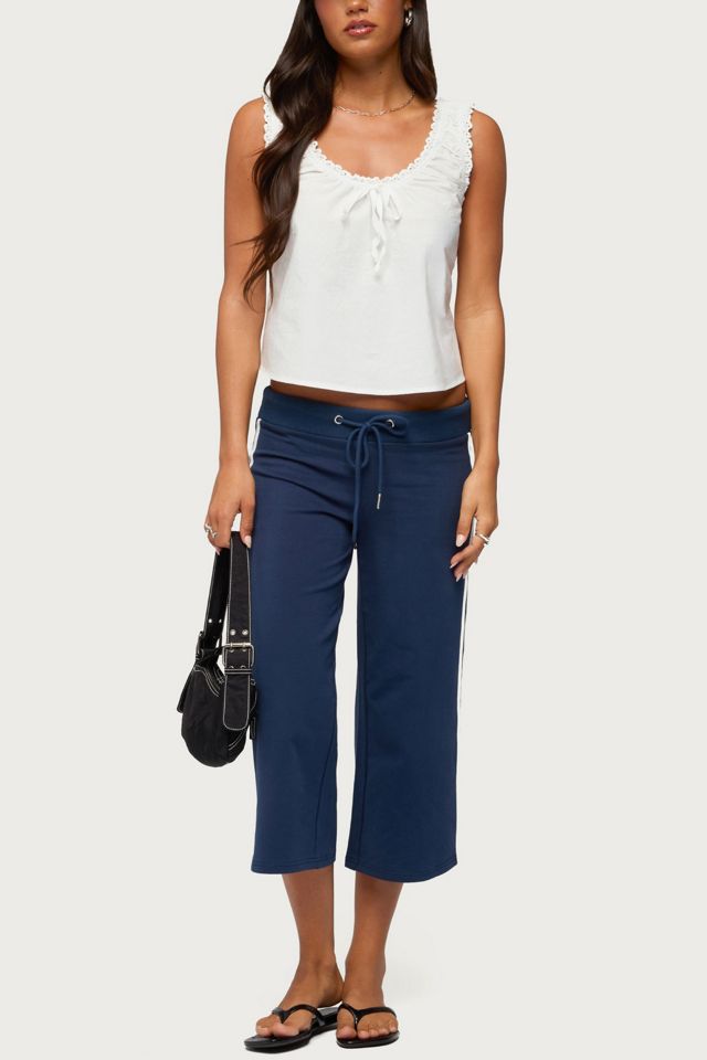 Edikted Edyth Tie Front Cotton Tank Top #1