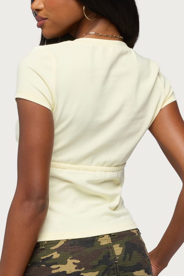 Edikted Sydni V Neck Tie Top #4