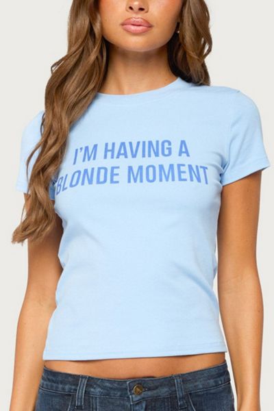 Edikted Blonde Moment T Shirt