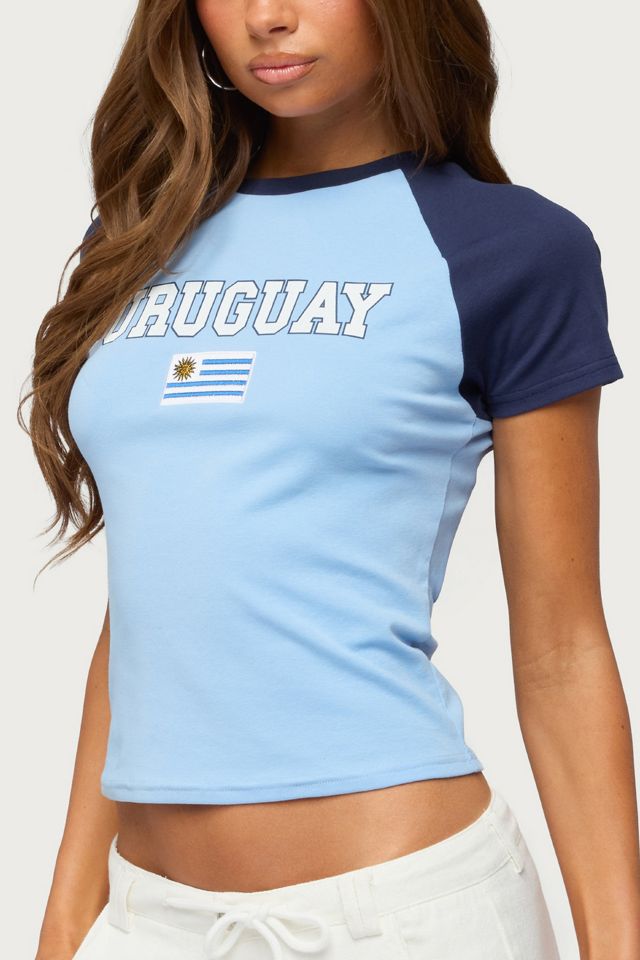 Edikted Uruguay Contrast Raglan T Shirt #2