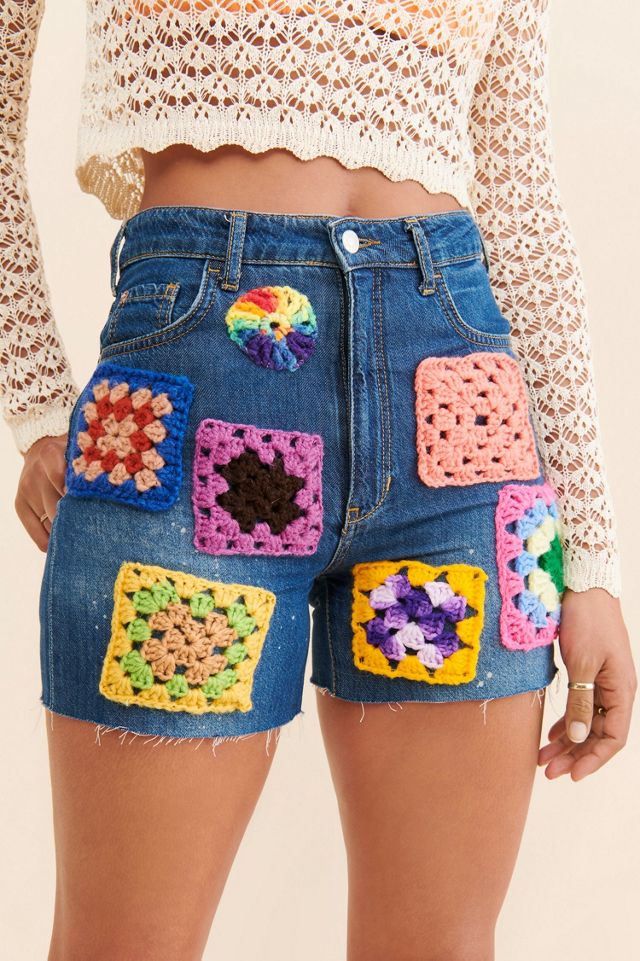 Re_Nuuly x The Series Granny Square Shorts #2