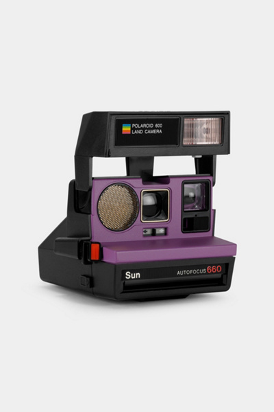 Retrospekt Polaroid 600 Sun660 Autofocus Instant Film Camera in Purple at Urban Outfitters