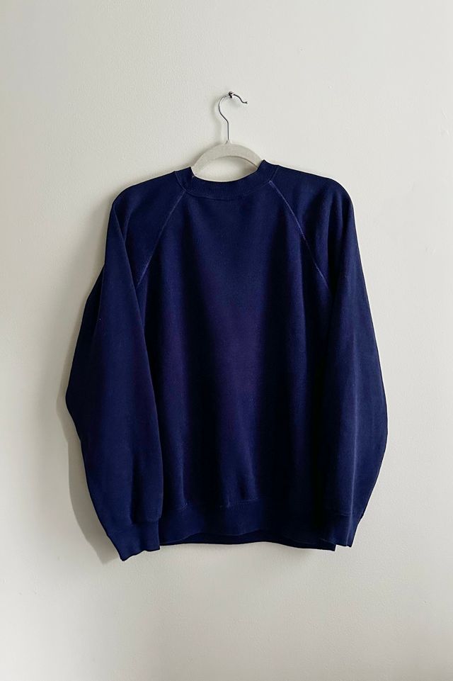 Vintage Navy Raglan Crewneck Sweatshirt #2