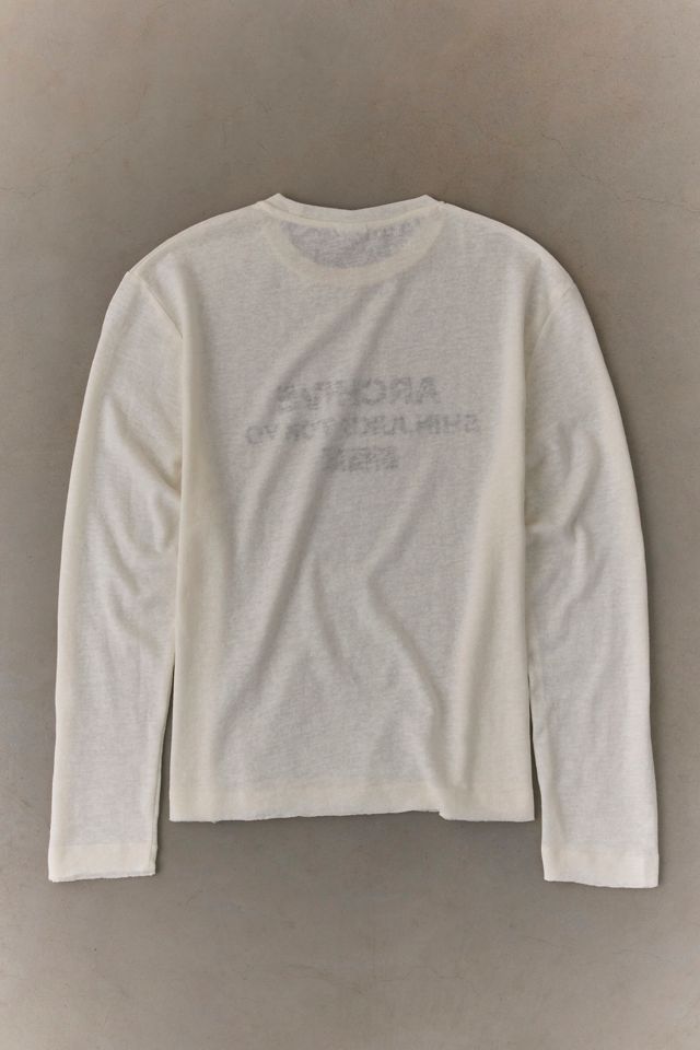 UO Archive Graphic Slub Long Sleeve Tee #1