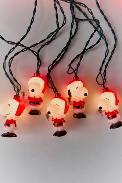 Peanuts Santa Suit Snoopy String Light Set