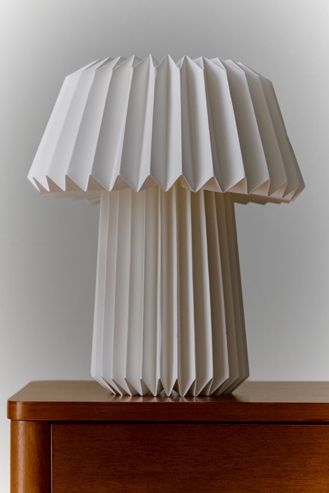 Origami Pleated Paper Rechargeable LED Table Lamp #1