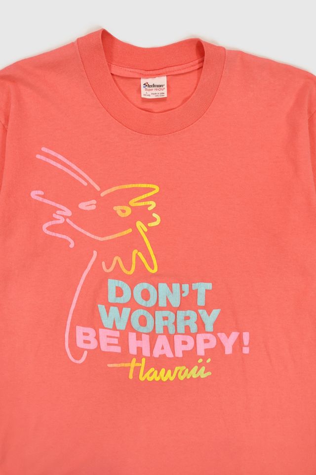 Vintage Hawaii Don't Worry Be Happy Tee #1