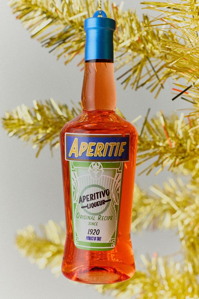 Aperitif Bottle Glass Ornament #1