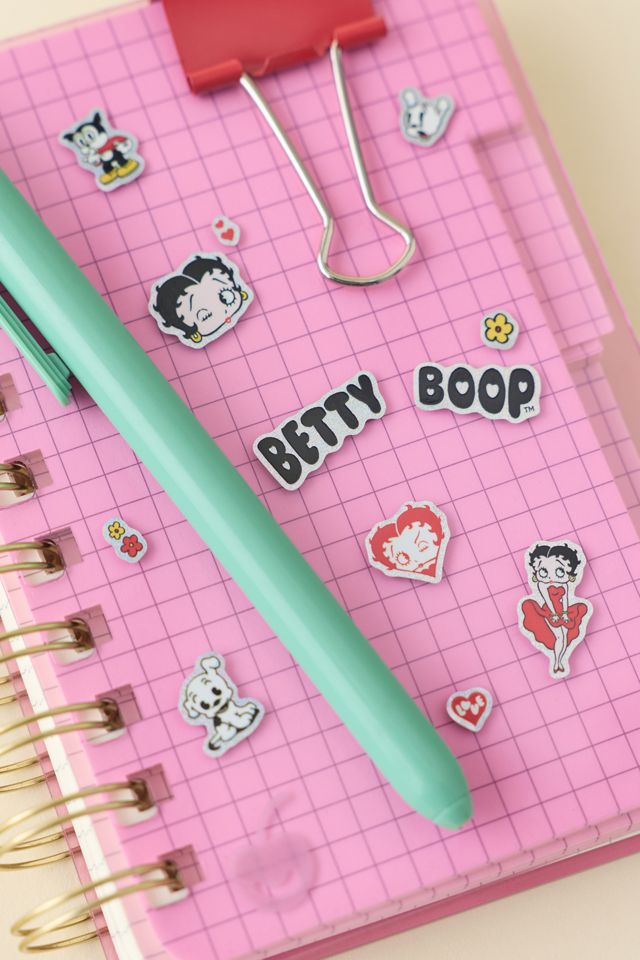 Feuille d'autocollants holographiques à paillettes Betty Boop #1