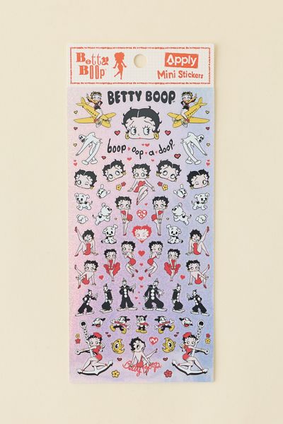 Betty Boop Glitter Holographic Sticker Sheet