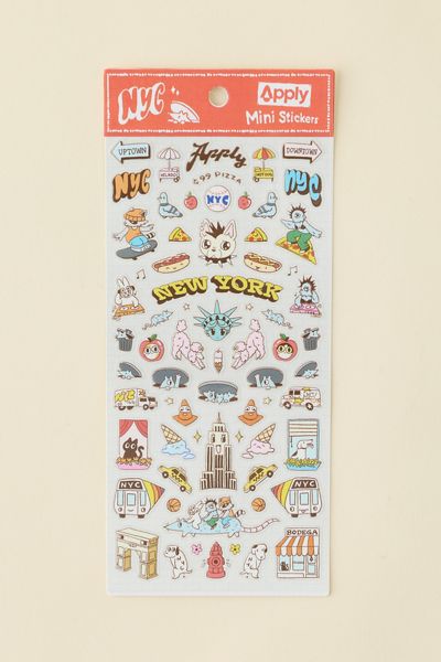 New York City Glitter Holographic Sticker Sheet