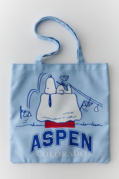 Whatever! Makes You Happy X Peanuts Mountain Vacation Canvas Tote Bag