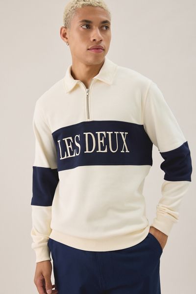 Les Deux Quarter-Zip Rugby Sweatshirt
