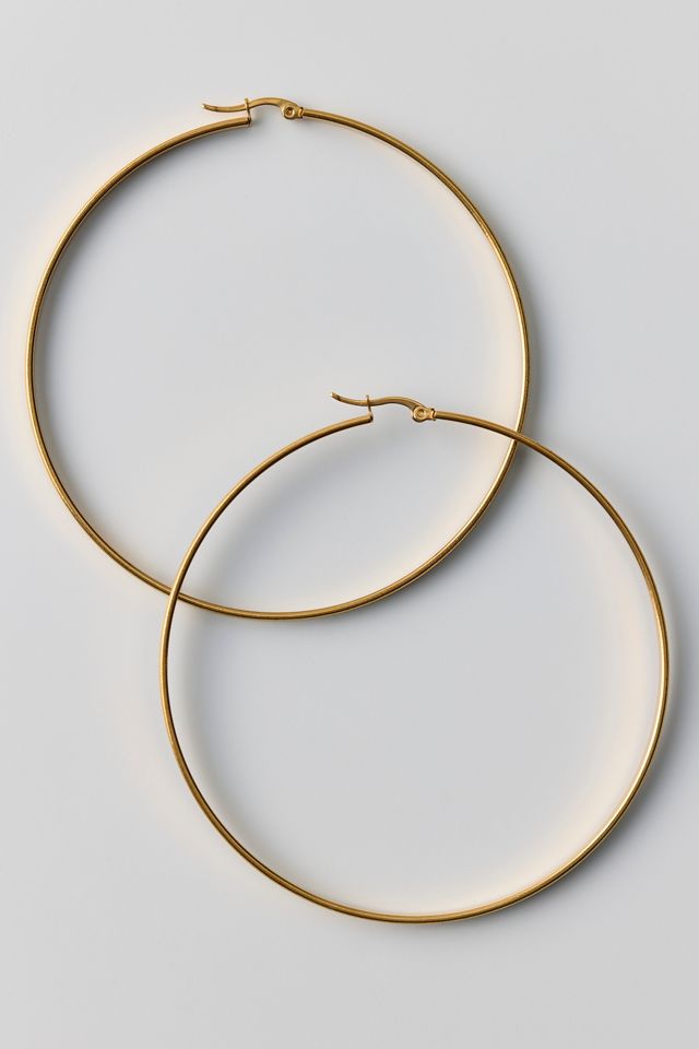 L Train Waterpfoof XL Hoop Earrings #1