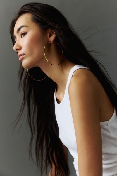 L Train Waterpfoof XL Hoop Earrings