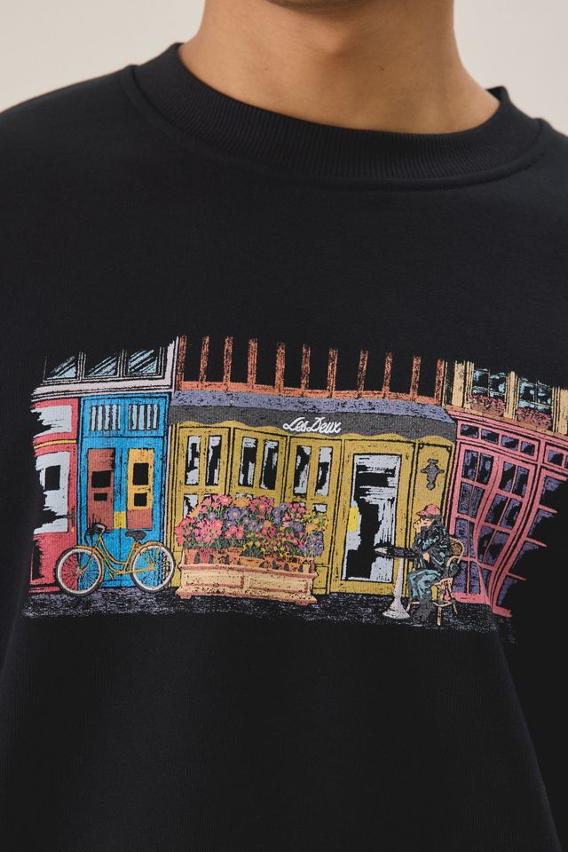 Les Deux Market Graphic Crew Neck Sweatshirt #1