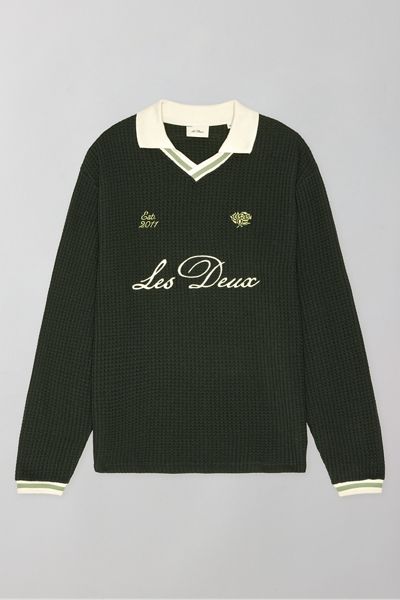 Les Deux Waffle Football Jersey Sweater