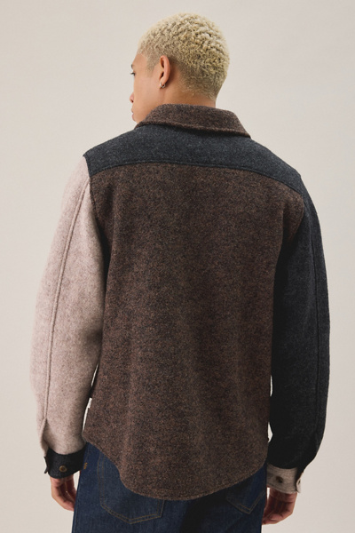 Les Deux Wool Colorblock Overshirt