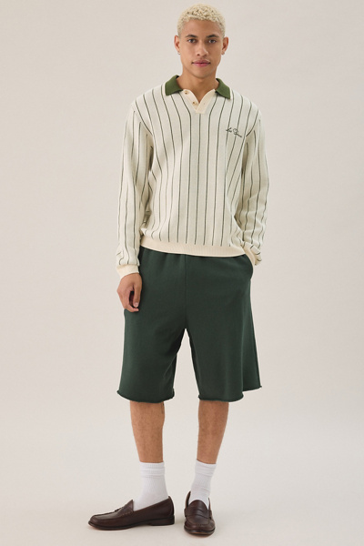 Les Deux Striped Melange Rugby Polo Shirt