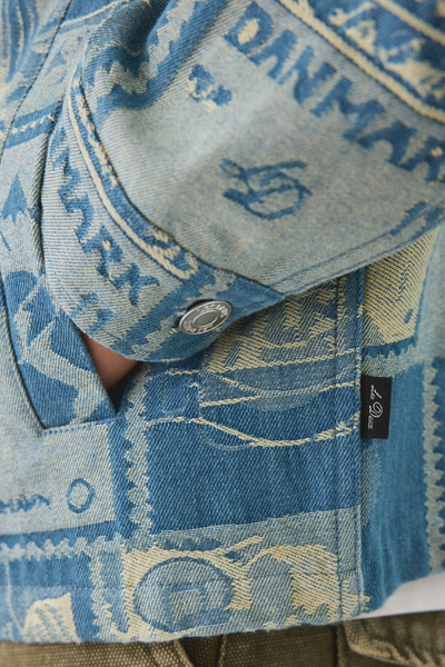 Les Deux Stamp Pattern Jacquard Jacket