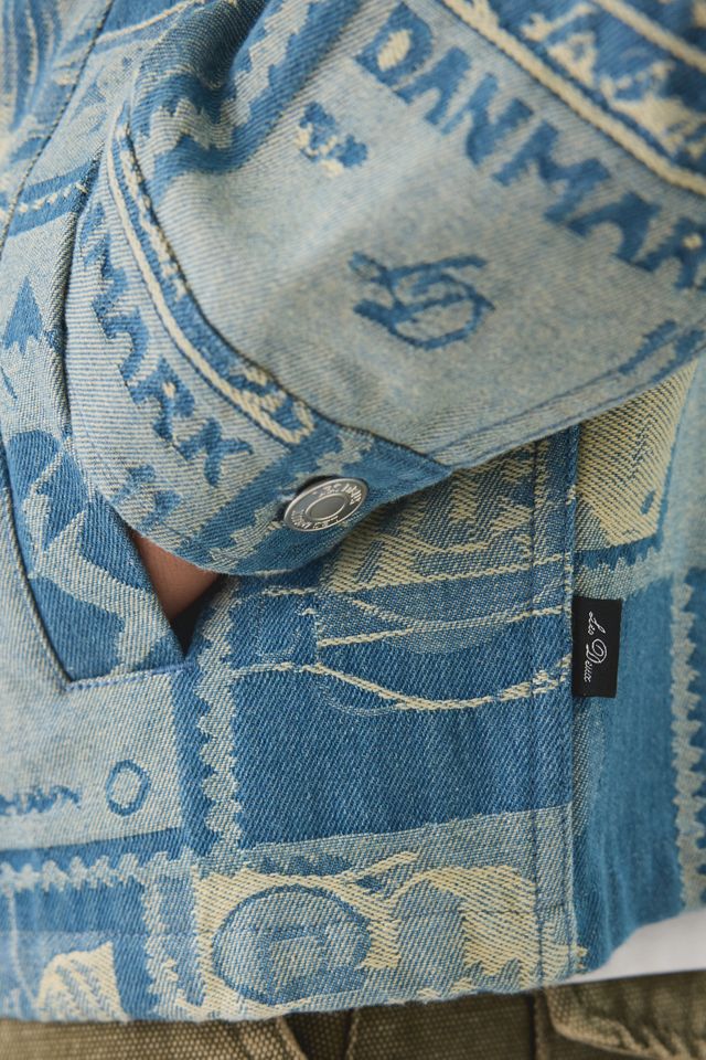 Les Deux Stamp Pattern Jacquard Jacket #1