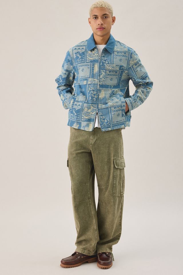 Les Deux Stamp Pattern Jacquard Jacket #2
