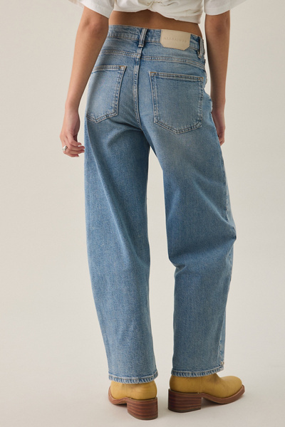 AllSaints Sadie Studded High-Rise Barrel Leg Jeans