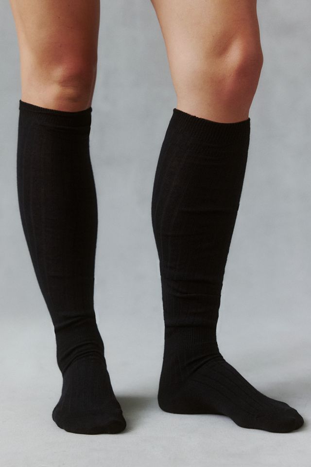 Ribbed Knit Over-The-Knee Socks #1