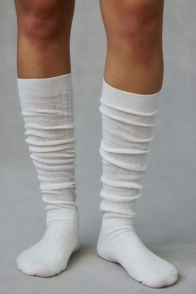 Ribbed Knit Over-The-Knee Socks #1
