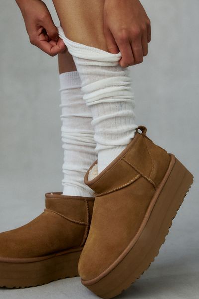 Ribbed Knit Over-The-Knee Socks