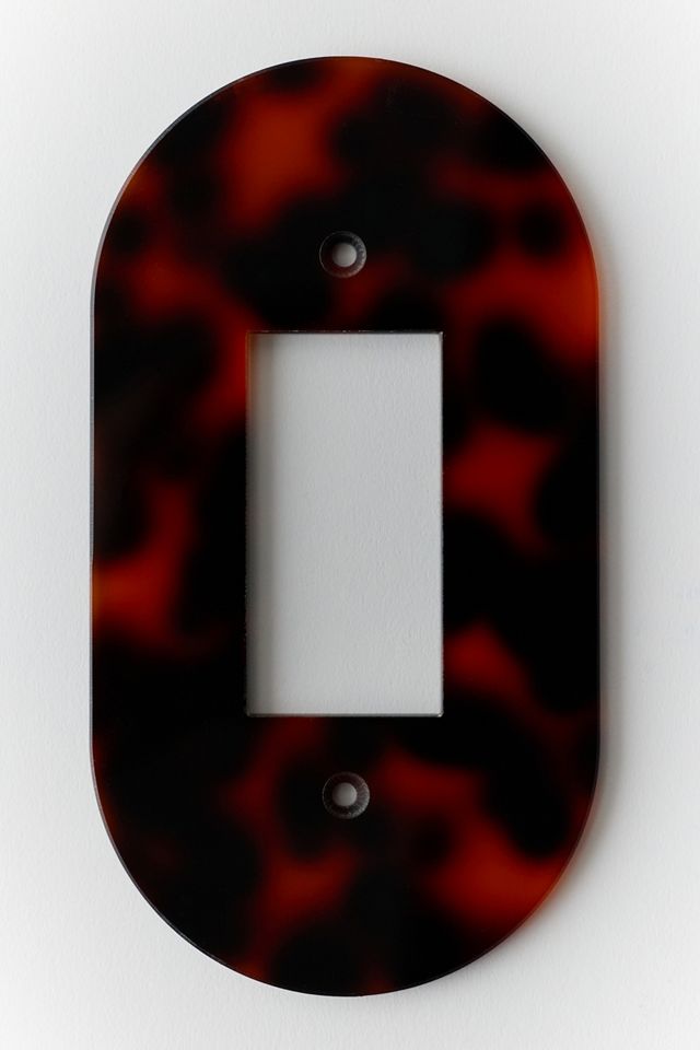 Tortoise Oval Acrylic Switch Plate #1