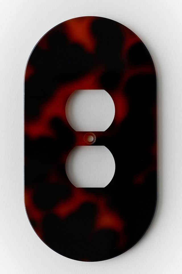 Tortoise Oval Acrylic Switch Plate #2