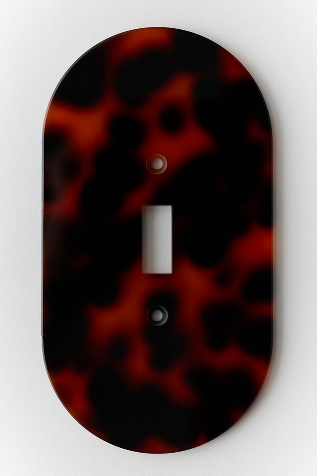 Tortoise Oval Acrylic Switch Plate #3