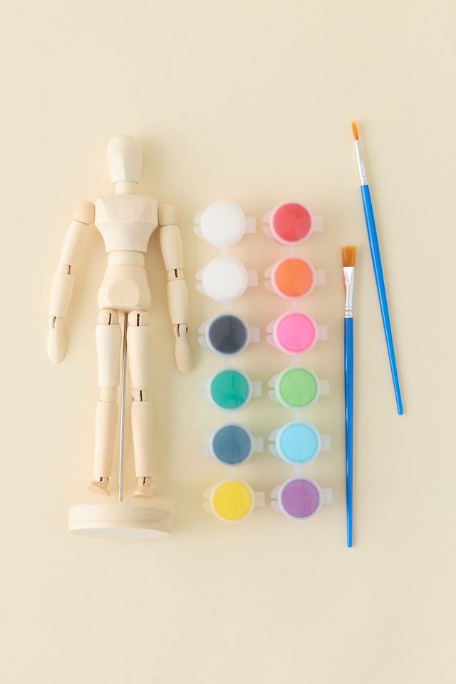 Block Design Paint & Pose Customizable Artist’s Mannequin Craft Kit #1