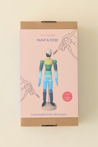 Block Design Paint & Pose Customizable Artist’s Mannequin Craft Kit
