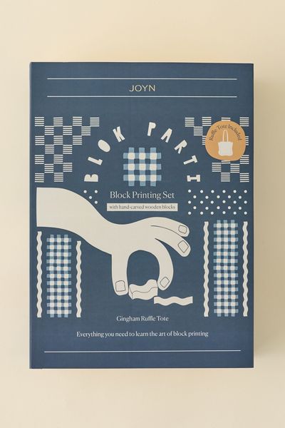 JOYN DIY Ruffle Tote Bag Block Printing Set
