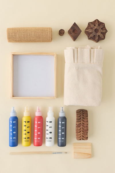 JOYN DIY Ruffle Tote Bag Block Printing Set