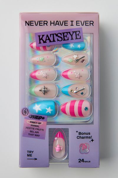 Never Have I Ever X KATSEYE WILD Press-On Faux Nail Set