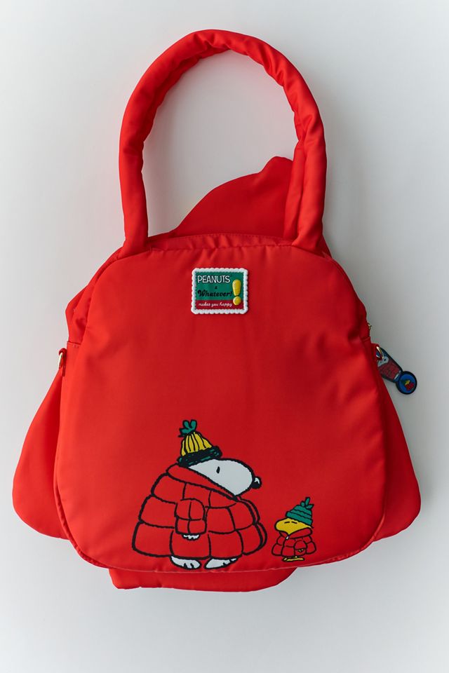 Sac fourre-tout matelassé surdimensionné Snoopy en duvet Whatever! Makes You Happy X Peanuts #3