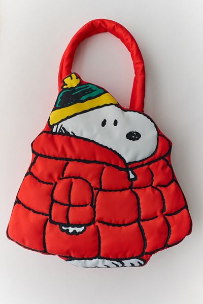 Whatever! Makes You Happy X Peanuts Oversized Puffer Snoopy Padded Tote Bag