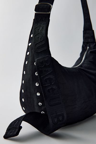 BAGGU Studs Medium Nylon Crescent Bag