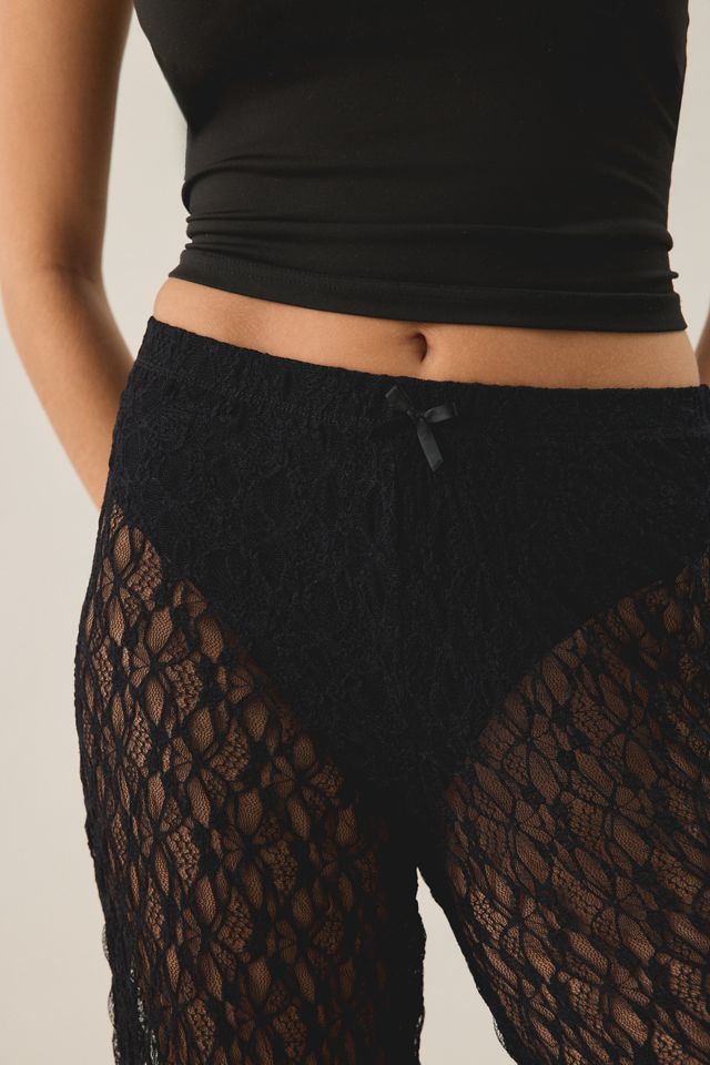 Pantalon à jambe large en dentelle transparente Lily Out From Under #3