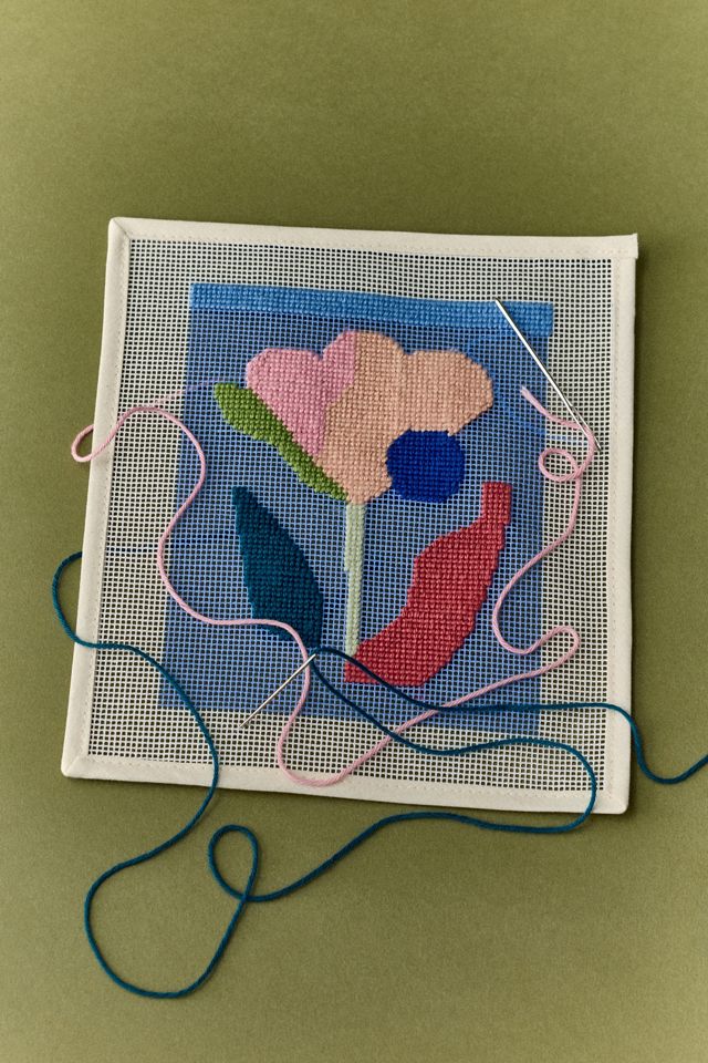 Unwind Studio DIY Floral Study 2 Needlepoint Craft Kit #2