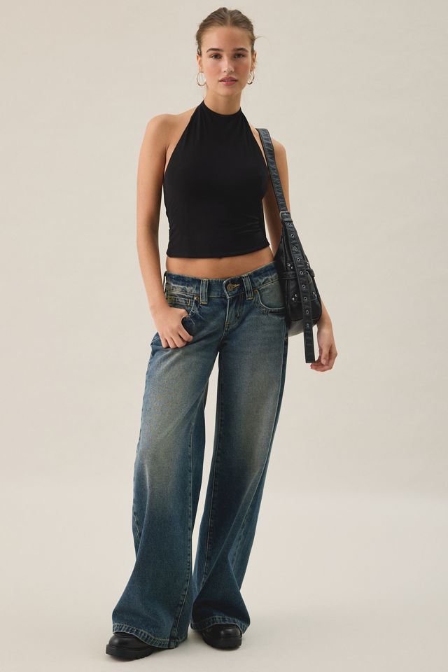 UO Halo O-Ring Detail High Neck Halter Top #1