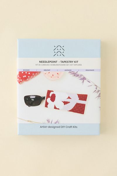 Unwind Studio DIY Sunny Sunday Sunglasses Case Needlepoint Craft Kit